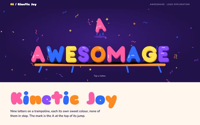 Logo concept 08, Kinetic Joy