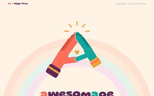 Logo concept 09, High Five