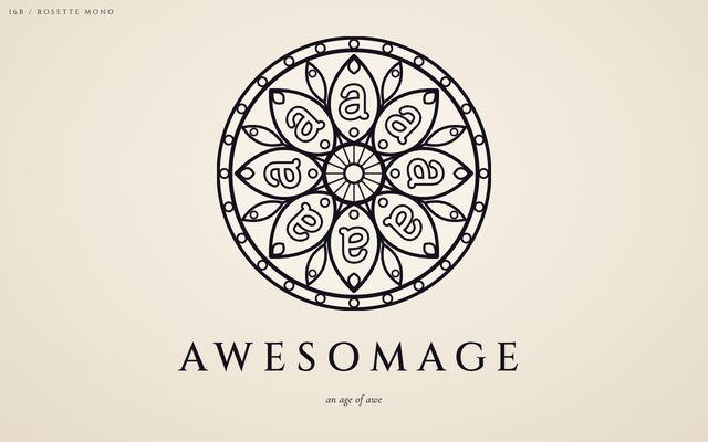 Logo concept 16b, Rosette Mono