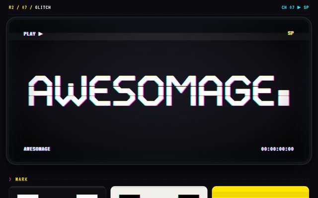 Logo concept 07, Glitch