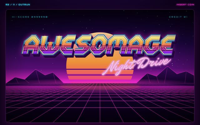 Logo concept 11, Outrun