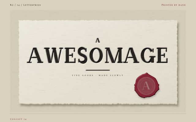 Logo concept 14, Letterpress