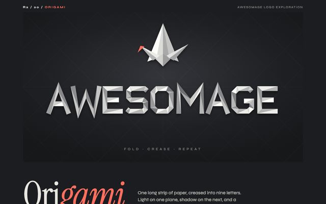 Logo concept 20, Origami