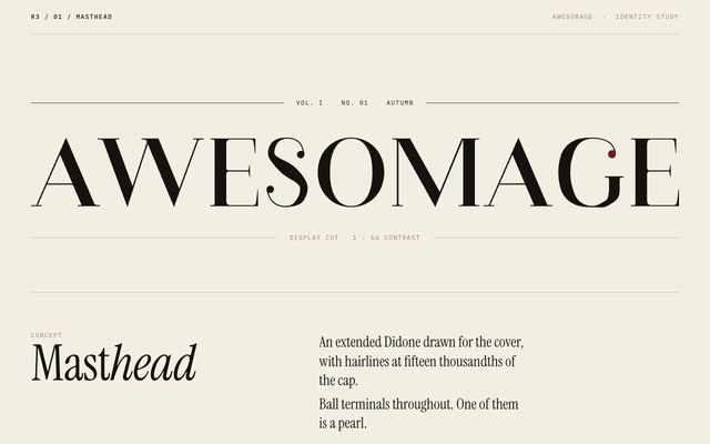 Logo concept 01, Masthead
