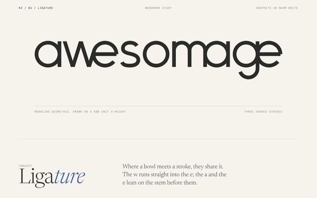 Logo concept 02, Ligature