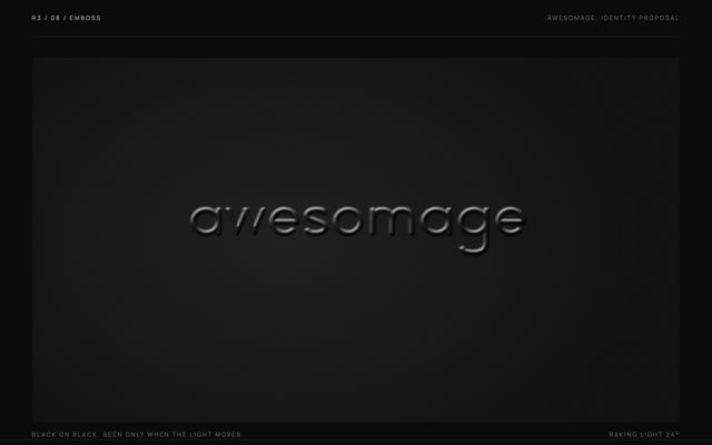 Logo concept 08, Emboss