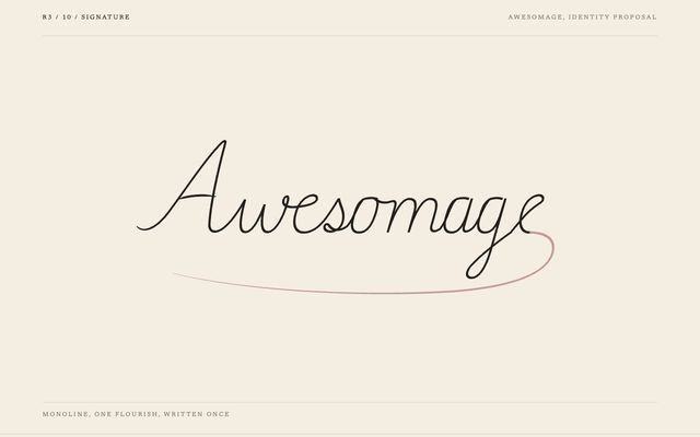 Logo concept 10, Signature